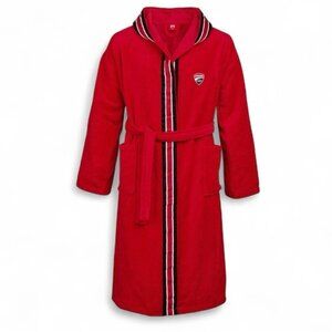 Ducati Corse Speed Red Hooded Bath Robe Men’s Size S/M